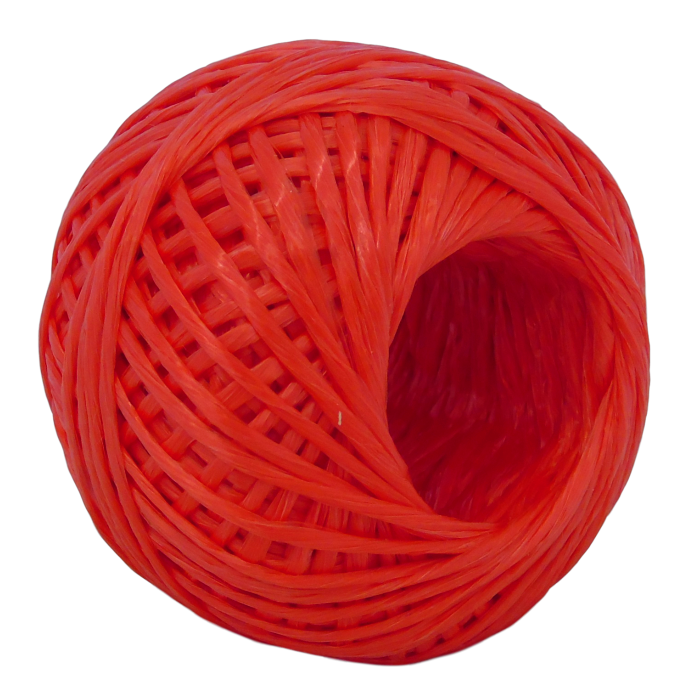 Red Polypropylene twine string 1400m per kilo Ball - Length 60m